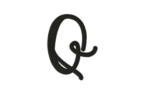 Alphabet Q: A Versatile Embroidery Design