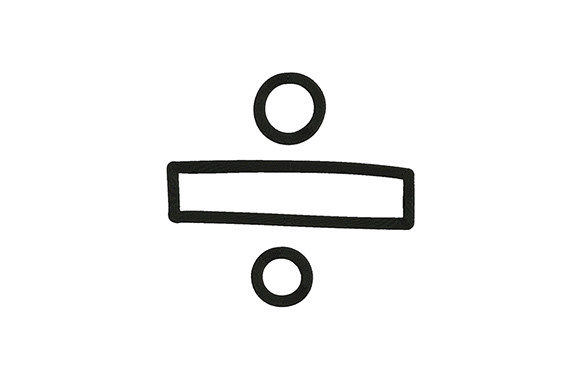 Divide Sign Symbol: A Math Lover's Embroidery Essential