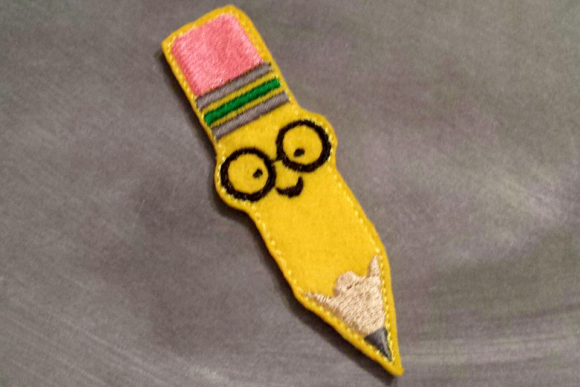 Pencil Nerd: A Playful Embroidery Design for Handmade Gifts
